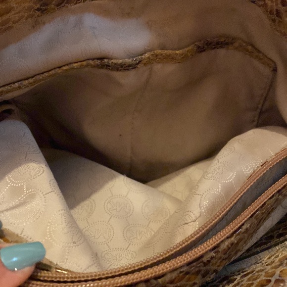 Yellow python snake skin bag! Michael Kors - Picture 6 of 8